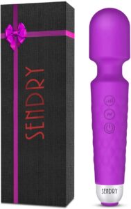 SENDRY Wand Massager - New Upgrade 160 Magic Vibration Modes - Handheld Wireless Waterproof Mute Rechargeable Personal Massager for Neck Shoulder Back Body Relieves Muscle Tension - Best Gift(Purple)